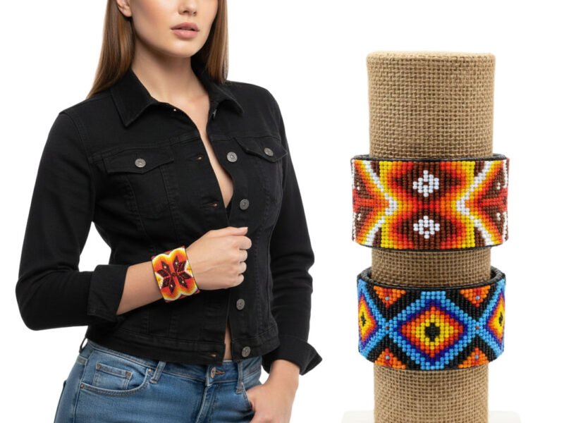 Brazalete Para Mujer De Cuentas De Chaquira