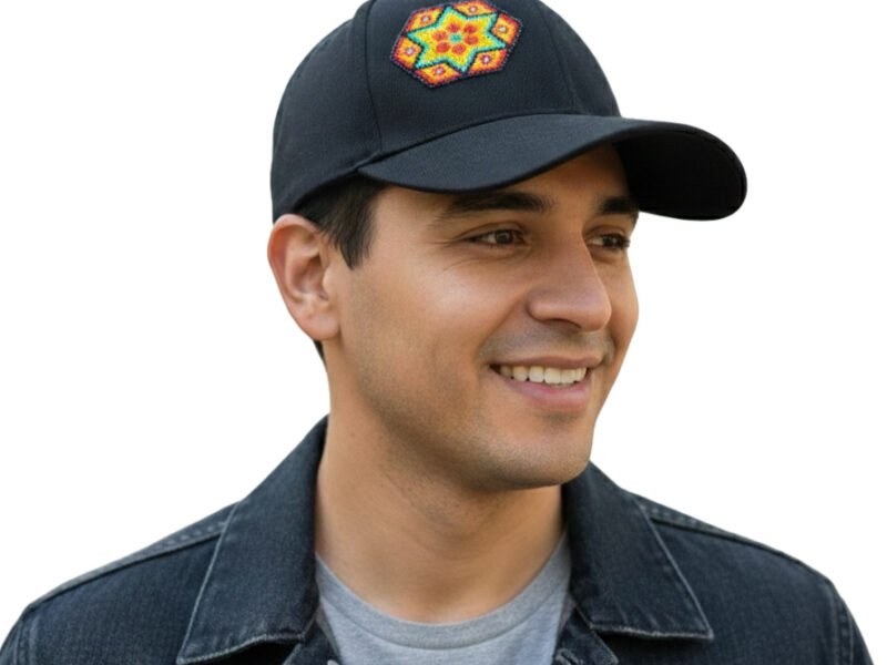 Gorra Unisex Artesanal Con Cuentas De Estrella