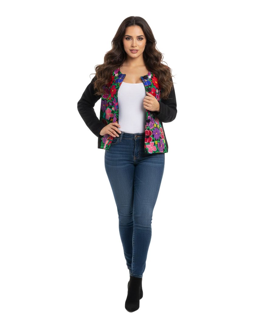 Chamarra Para Mujer Bordado Artesanal - Image 5