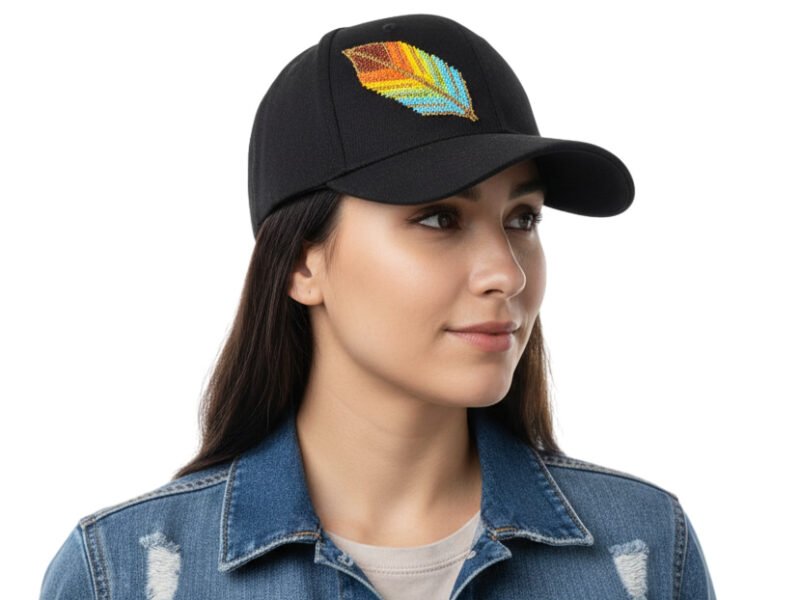 Gorra Para Dama Con Cuentas De Chaquira Artesanal