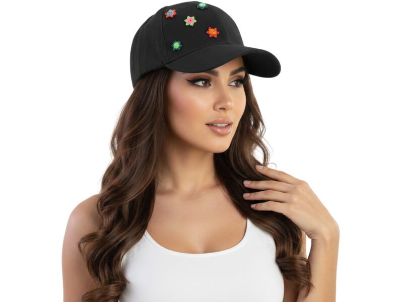 Gorra Para Dama Con Estrellitas De Chaquira Artesanal