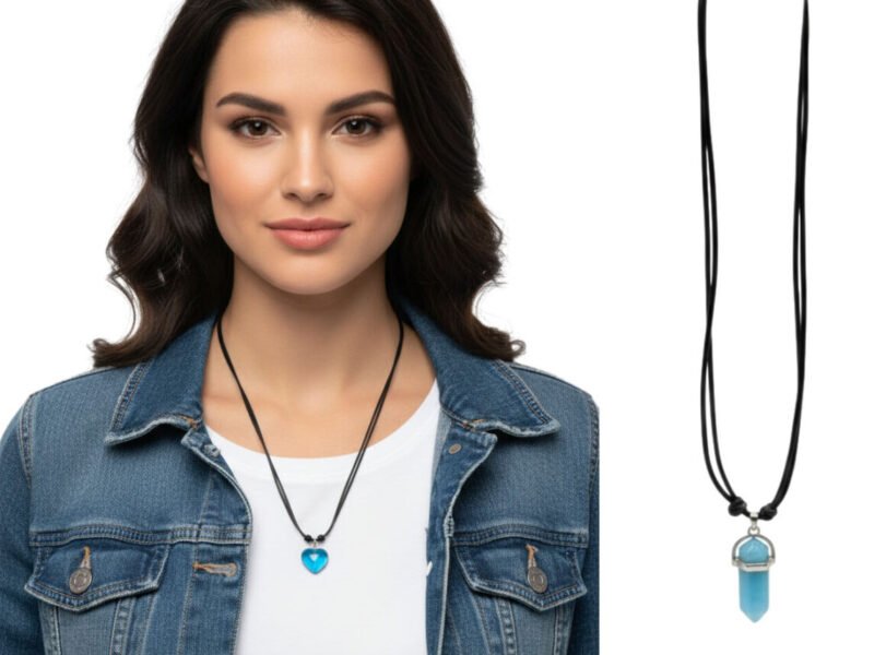 Collar Dije De Cuarzo De Cristal Para Mujer