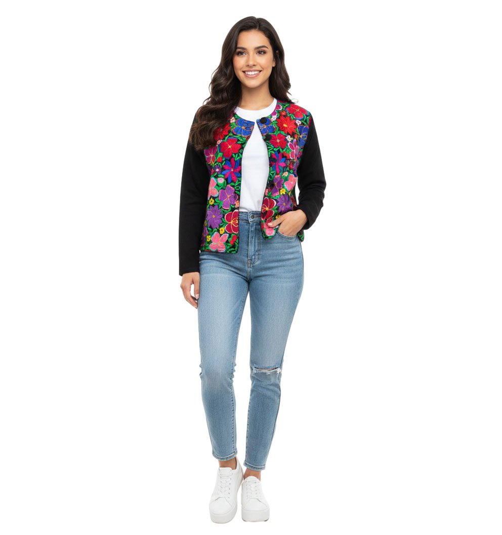 Chamarra Para Mujer Bordado Artesanal - Image 3