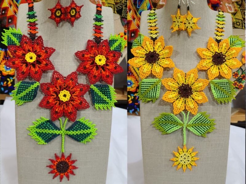 Juego De Collar De Chaquira Con Aretes Y Pulsera Para Dama