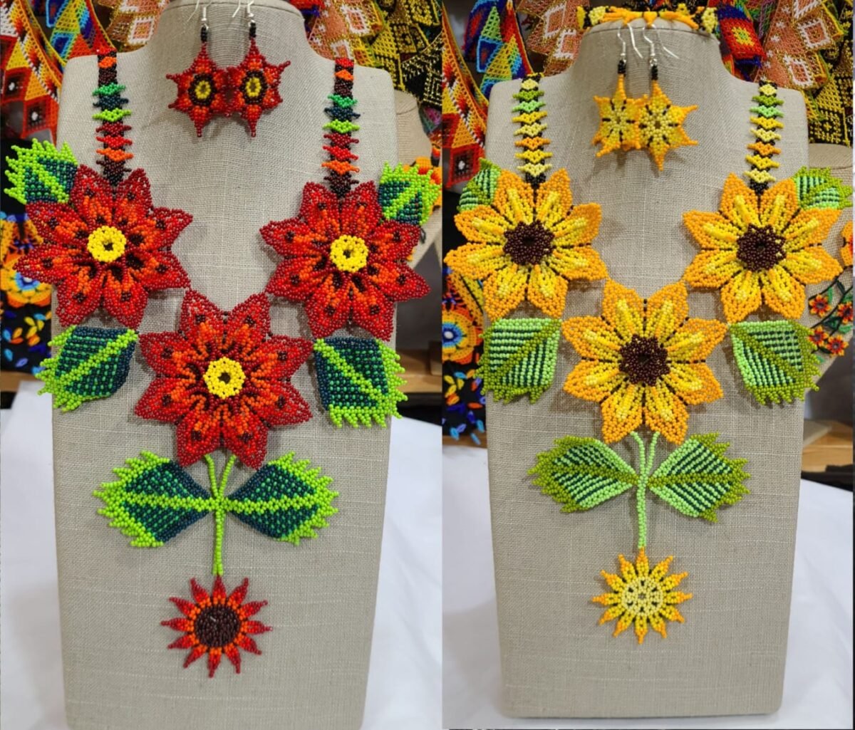 Juego De Collar De Chaquira Con Aretes Y Pulsera Para Dama - Image 2