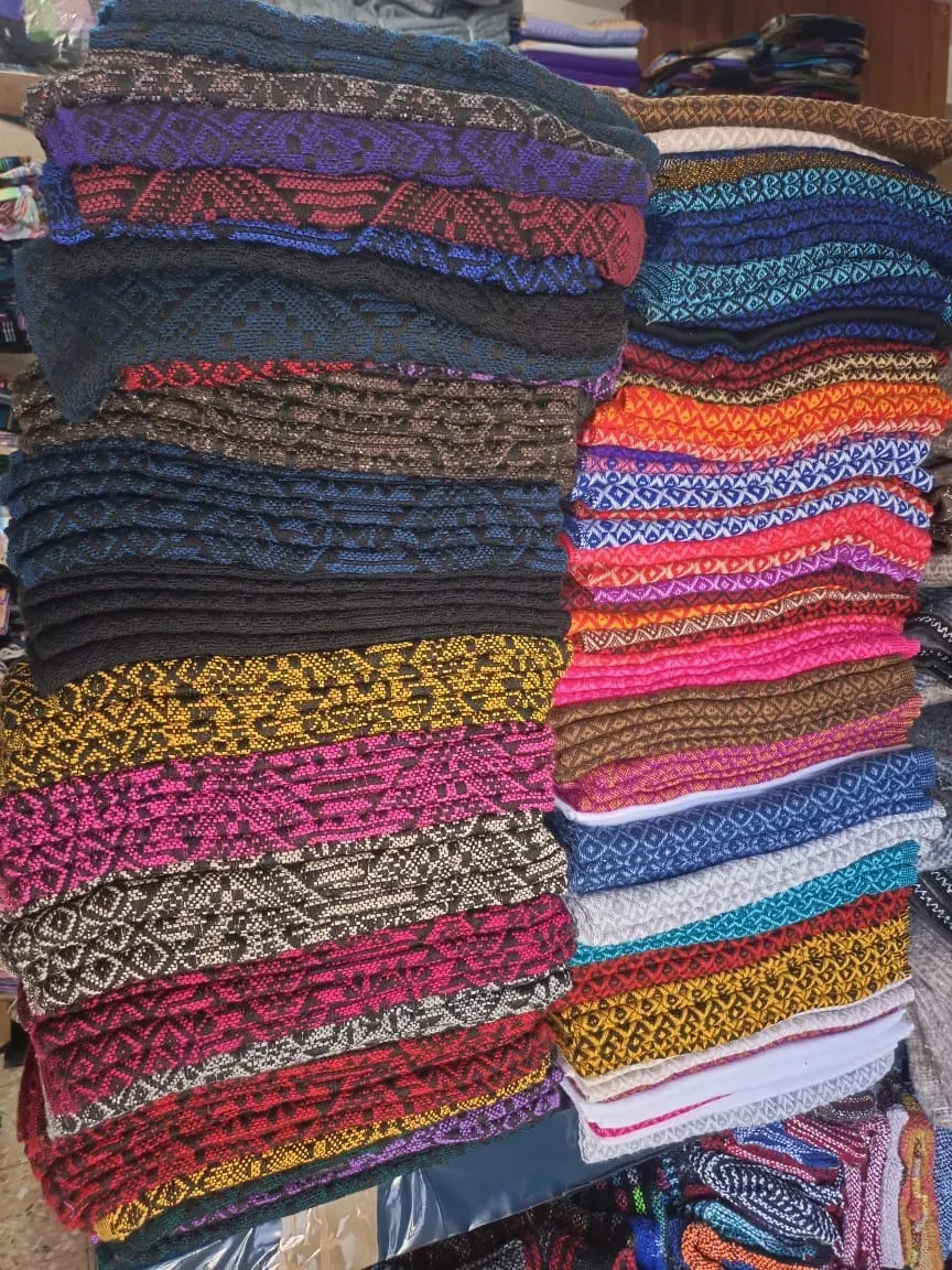 Chal Rebozo De Colores Con Flecos Para Dama - Image 2