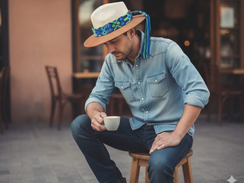 Toquilla Cinto Para Sombrero Tejido A Mano Artesanal