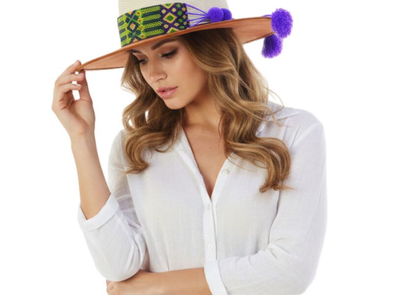 Toquilla Para Sombrero Tejido A Mano Para Mujer
