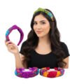 Diadema Con Nudo Bordadas Floral Artesanal