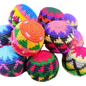 Hacky Sacks Pelotas Malabares Diseños Coloridos Hechos a Mano