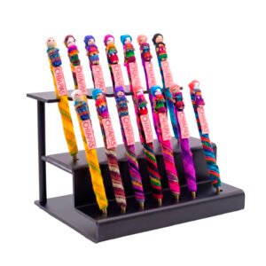 Lapiceros Artesanales de Chiapas con Muñeca Quitapenas