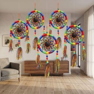 Atrapasueños Artesanal Tejido a Mano Amuleto Boho Decorativo
