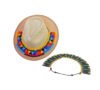 Toquilla de Chaquira Estilo Huichol Artesanía Mexicana para Sombreros