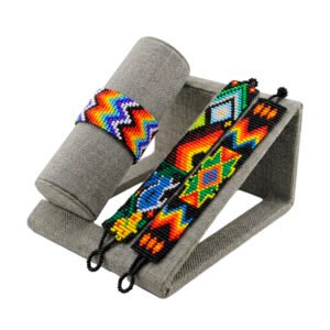 Pulsera Huichol de Chaquira Tejida a Mano Arte Mexicano Unisex