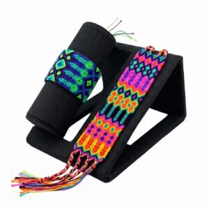 Pulsera Tejida Ancha Unisex Estilo Artesanal