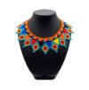 Collar de Chaquira Huichol Multicolor Pechera Artesanal Mexicana