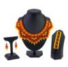 Set Collar Huichol Chaquira Gargantilla Aretes Y Pulsera