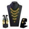 Set Collar Cascada Floral De Chaquira Artesanal Huichol