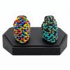 Anillo De Chaquira Multicolores Estilo Huichol Artesanía