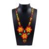 Collare de Chaquira Huichol Artesanal Diseño Floral