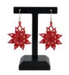 Aretes Colgantes De Chaquira Y Cristal Hechos A Mano