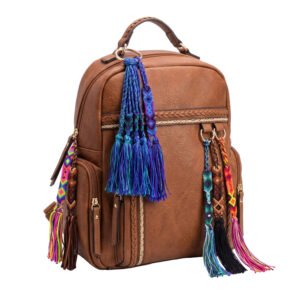 Llavero Colgante Para Bolsa Mochila Tejido Artesanal Borla Boho