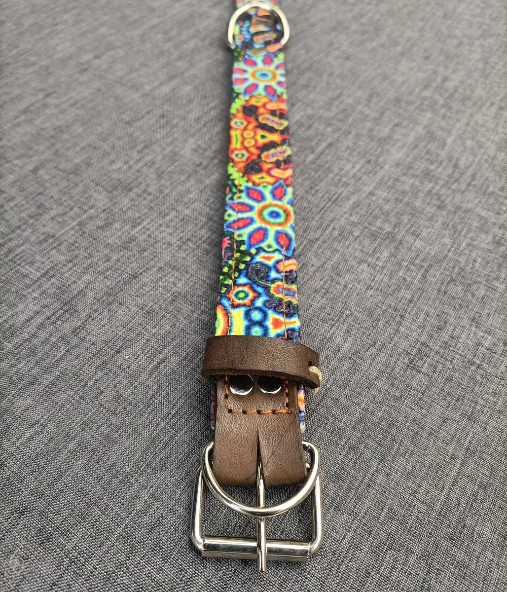 Collar Para Perro Grande De Piel Y Yute Artesanal 50cm - Image 4
