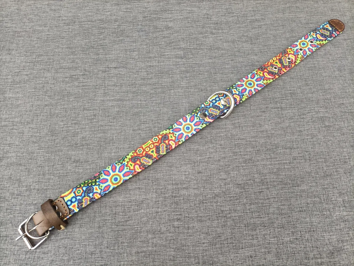 Collar Para Perro Grande De Piel Y Yute Artesanal 50cm - Image 6