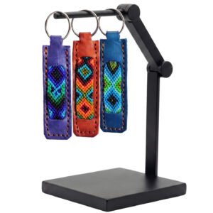 Llaveros Artesanales Mexicano De Piel Tejido Multicolor