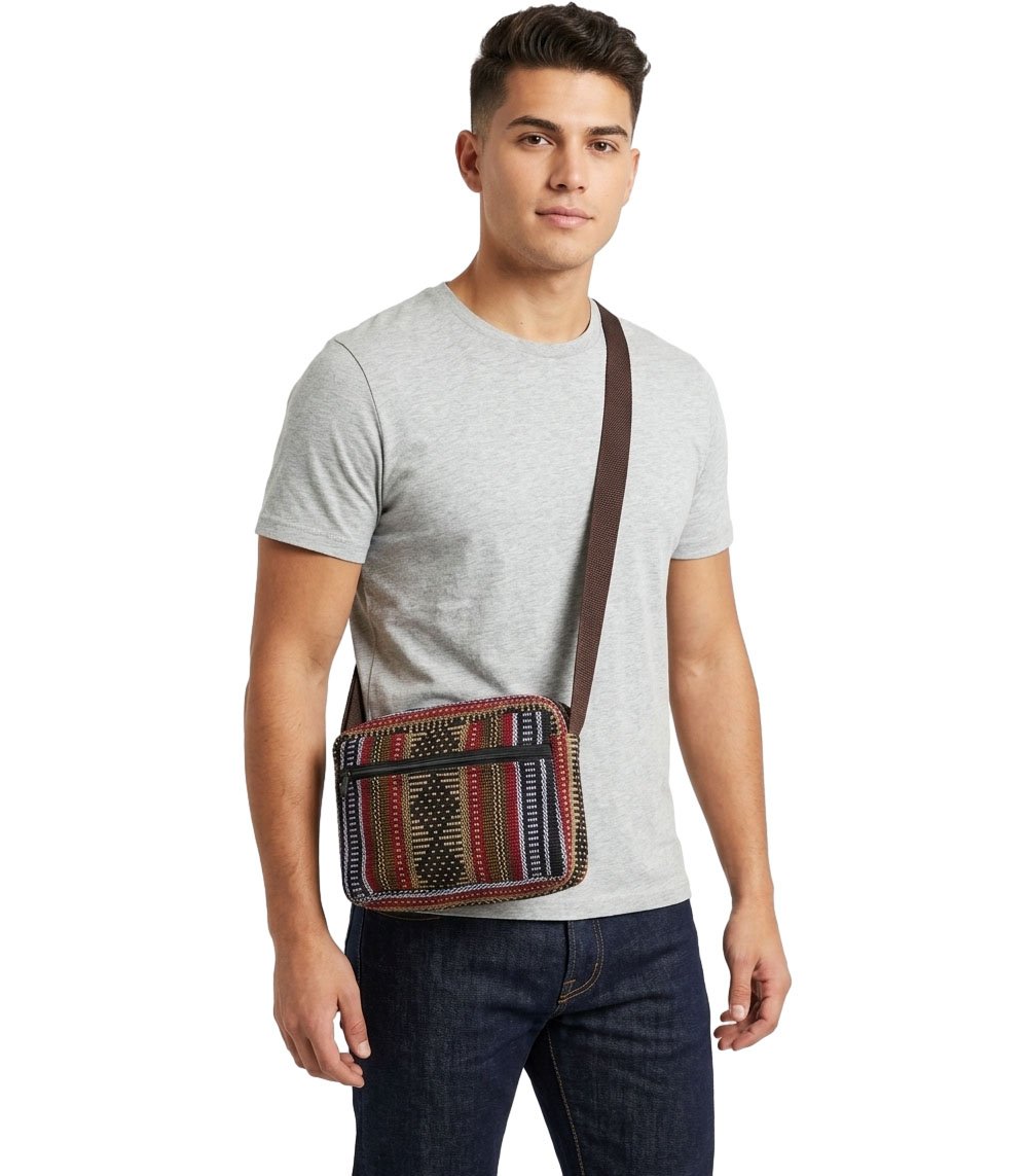 Bolso Crossbody Artesanal Unisex Mariconera - Image 2