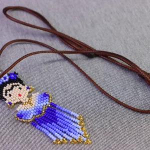 Collar Frida Kahlo Dije Artesanal Chaquira Huichol