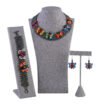 Set Gargantilla Y Aretes De Mariposas Chaquira Huichol Artesanal