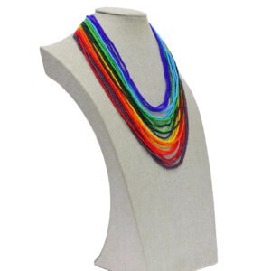 Collar De Chaquira Multihilo Hecho A Mano