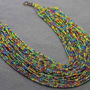 Collar De Chaquira Multihilo Hecho A Mano