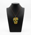 Collar Dije Calavera Chaquira Artesanal Huichol