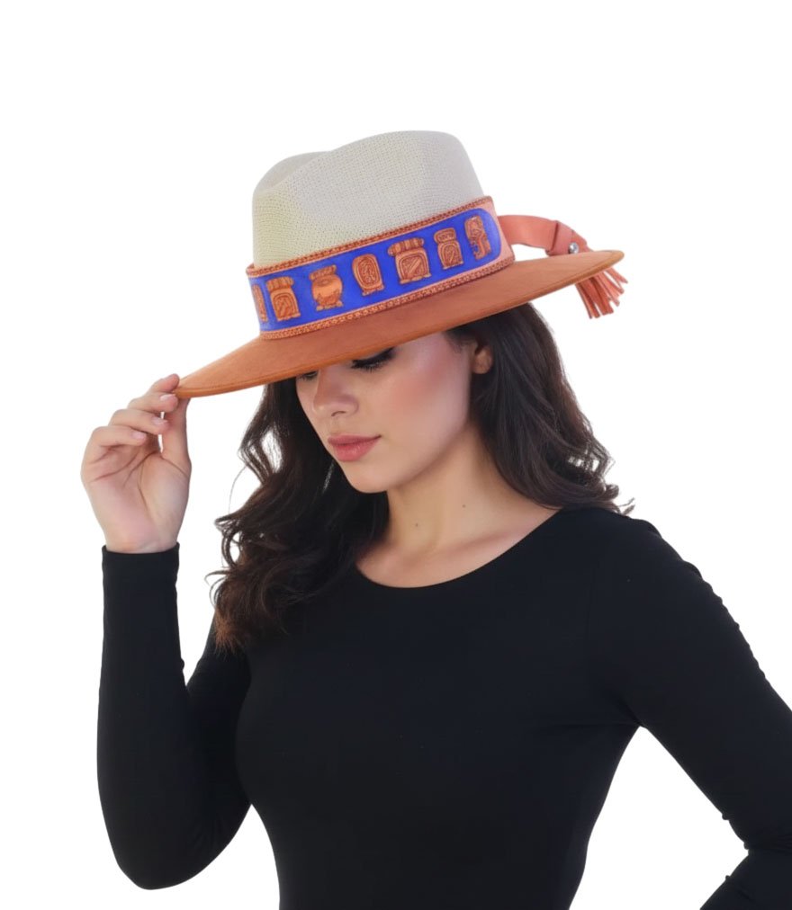 Toquilla Para Sombrero Pintado Artesanal