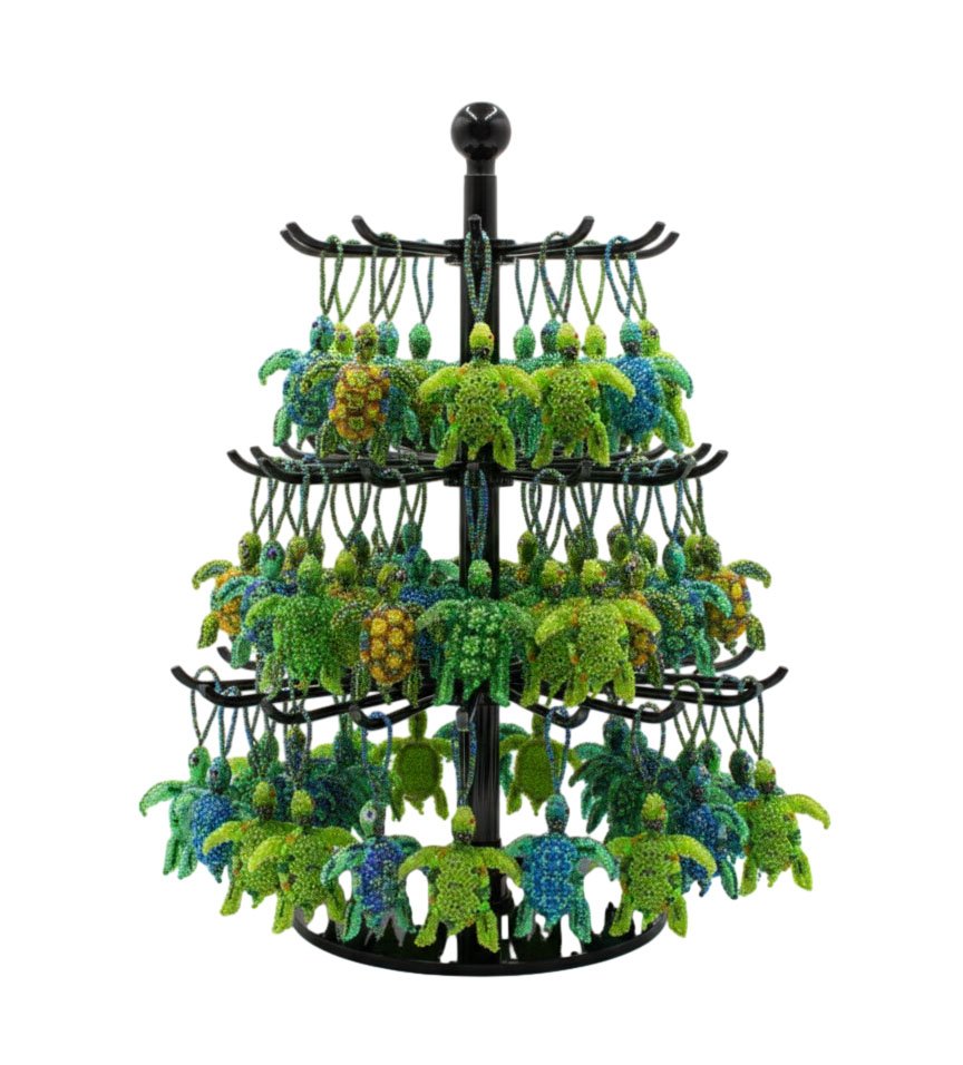 Llavero De Tortuga Adorno Colgante De Chaquira Huichol