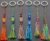 Lote De 6 Llaveros De Colores Llavero Tejidas Artesanales