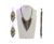 Set Collar Flecos De Cristal Collar De Chaquira Artesanal