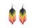 Aretes Flecos De Mostacillas Aretes De Cuentas Huichol
