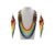 Set Collar Largo De Cuentas Huichol Collar De Moda Artesanal
