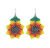 retes De Flor Chaquira Aretes Colgante De Cuentas Huichol