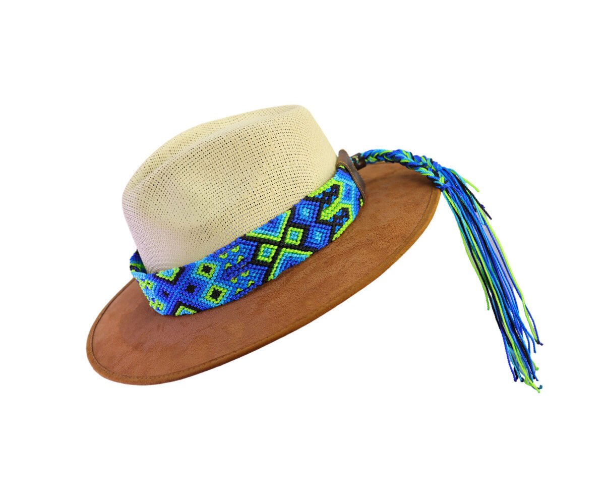 Toquilla Cinto Para Sombrero Tejido A Mano Artesanal