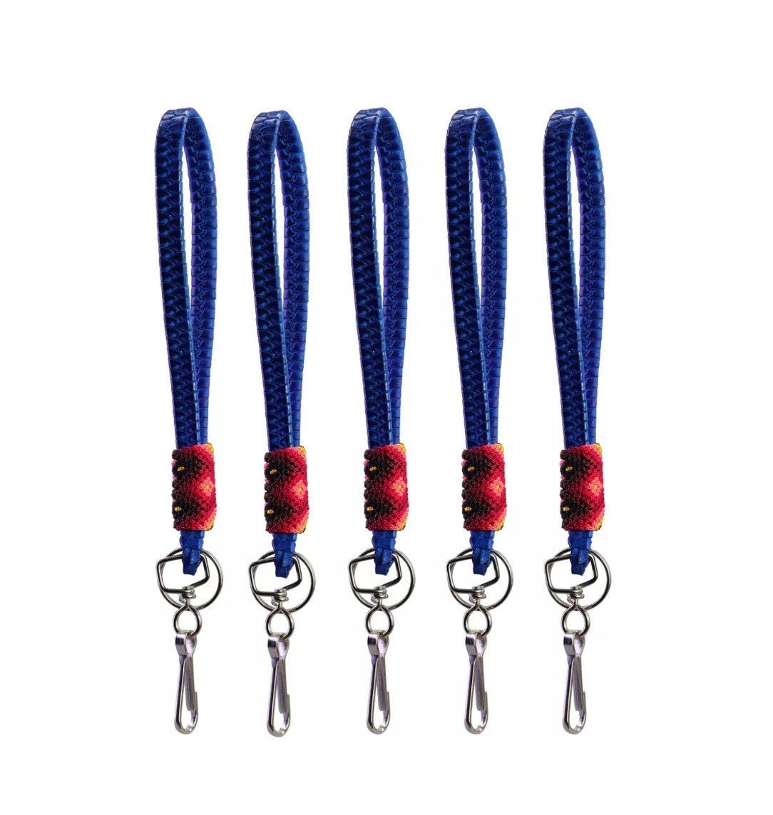 Llavero PortaLlaves De Piel Trenzada Con Gancho Elegante